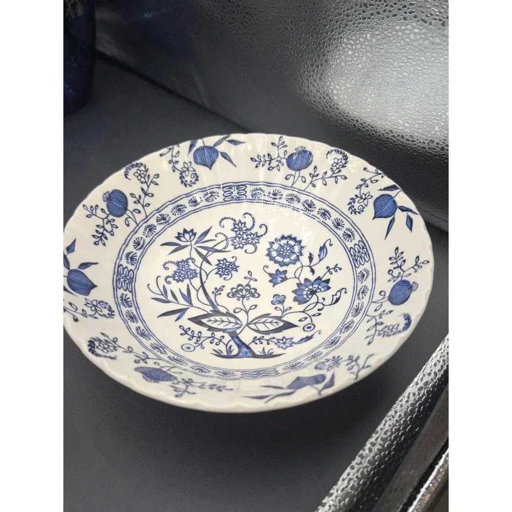 J&G Meakin England Blue Nordic ironstone 8.25